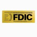 Two-Sided FDIC Window Decal
